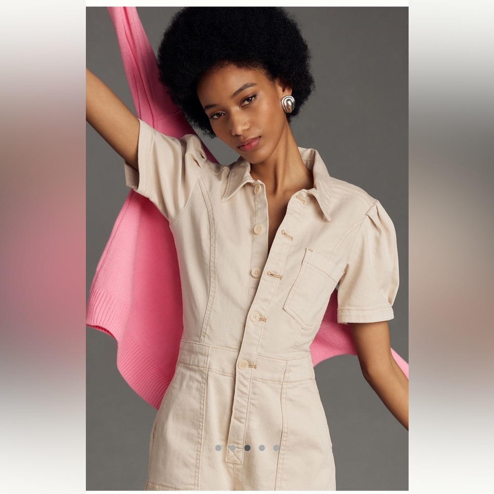 NWT Anthropogie The Kit utility romper - Picture 4 of 8
